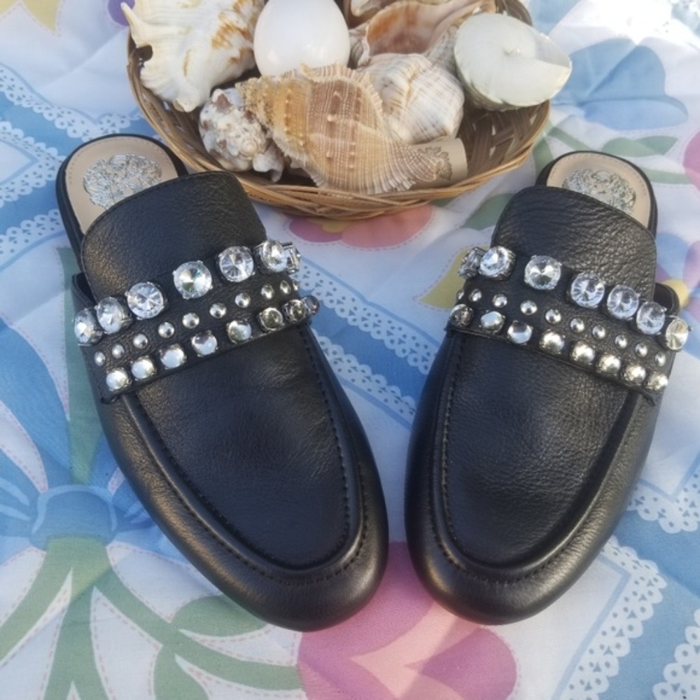 Vince Camuto Torlissi Jeweled Loafer Mule